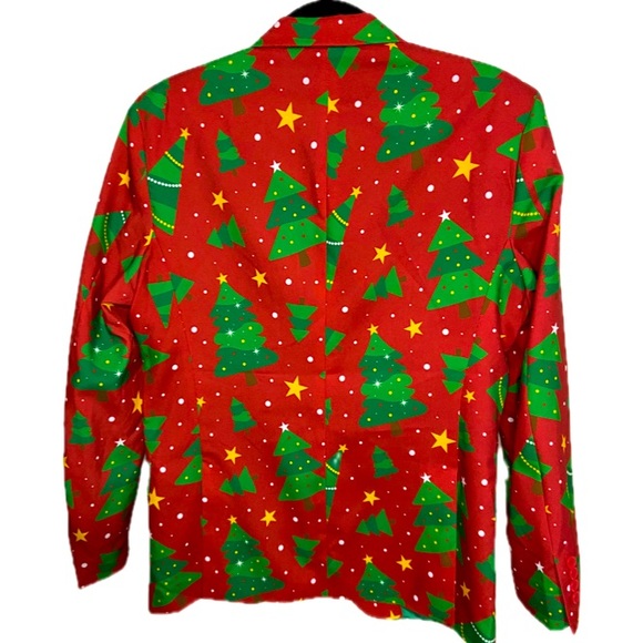 OPPOSUITS Christmas Blazer Trees & Stars Size Small US 34-36 - Picture 5 of 12